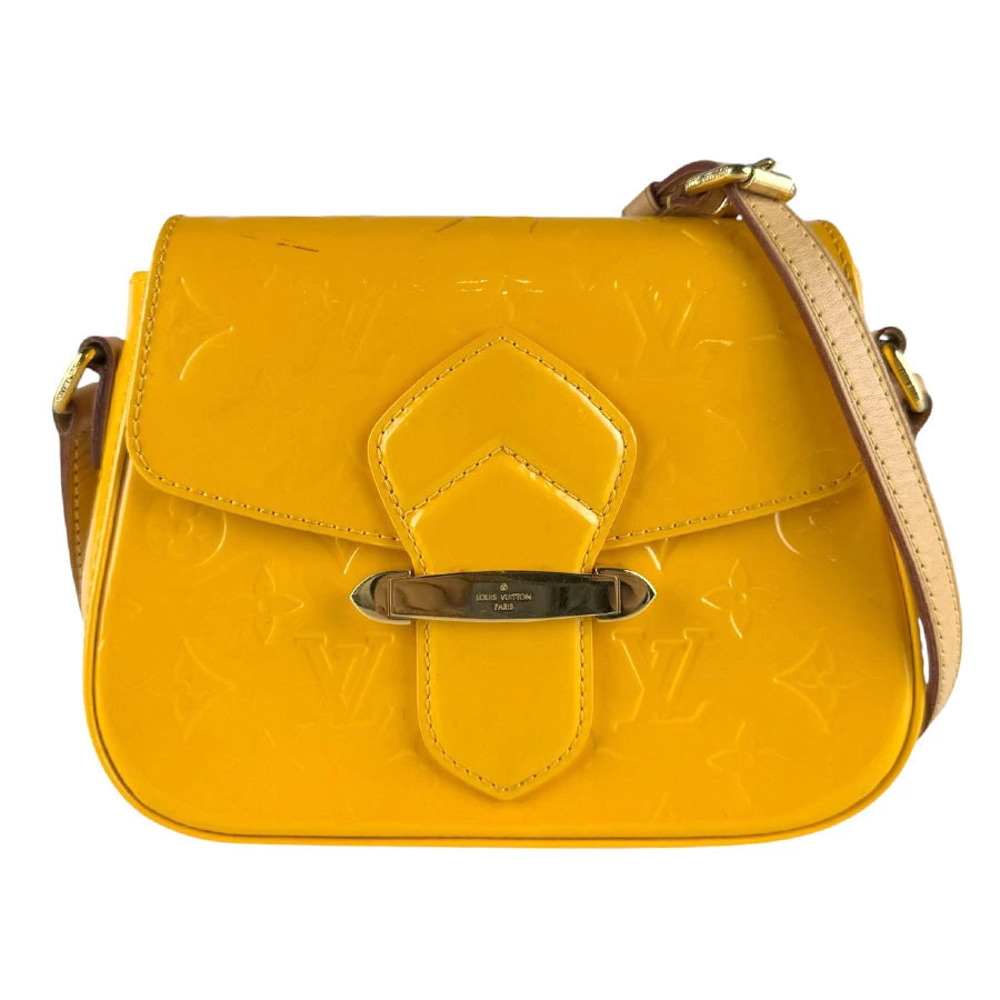 Louis Vuitton Shoulder Bag Monogram Vernis Bellflower Jaune Passion